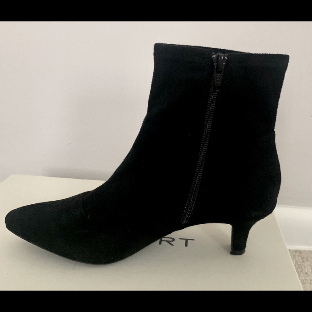 Suede bootie
